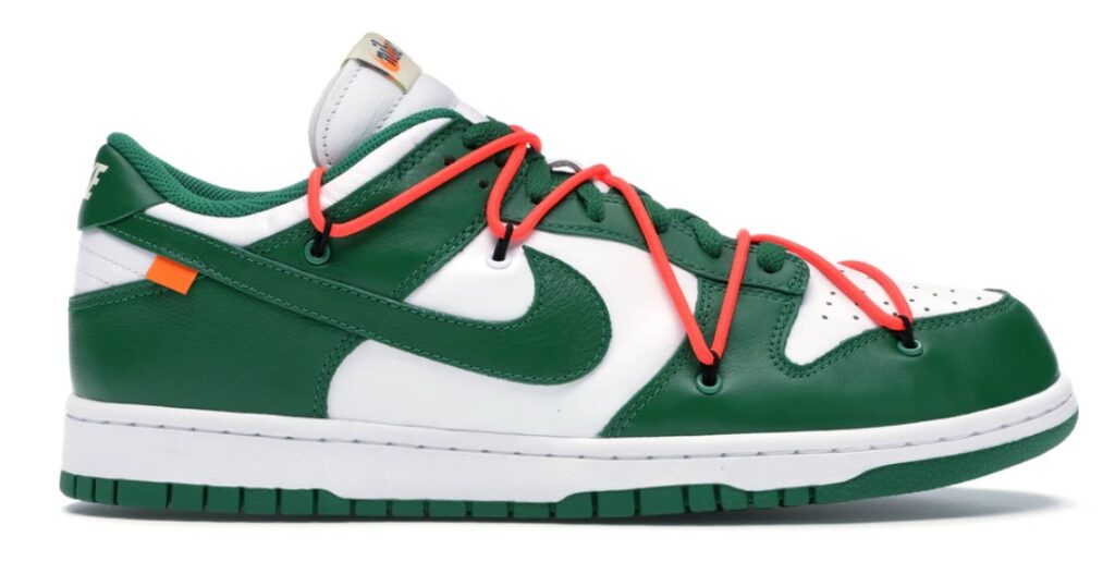 OFF-WHITE NIKE DUNK LOW PINE GREEN