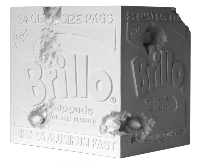 Daniel Arsham Andy Warhol Eroded Brillo Box